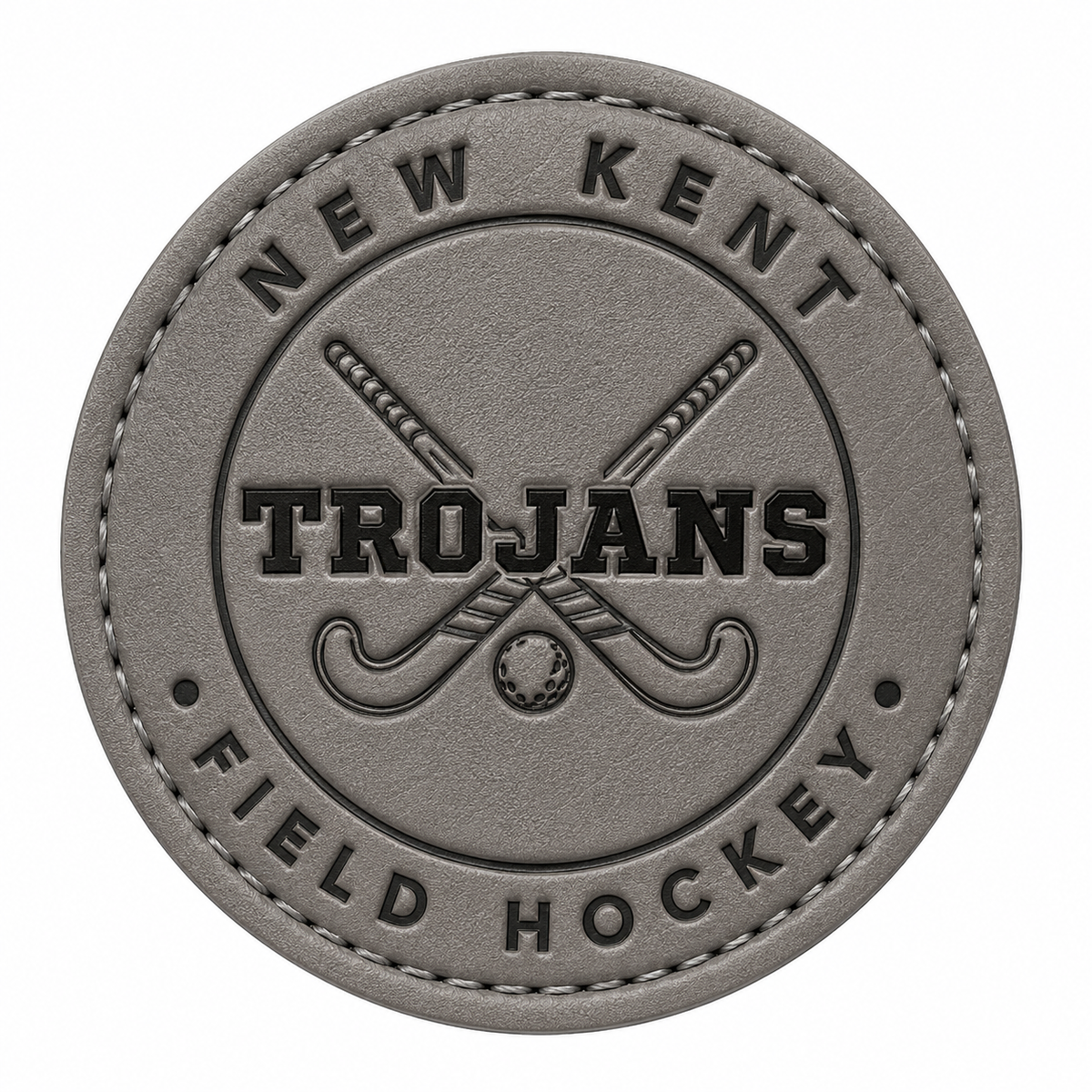 Trojans field hockey iron on patch