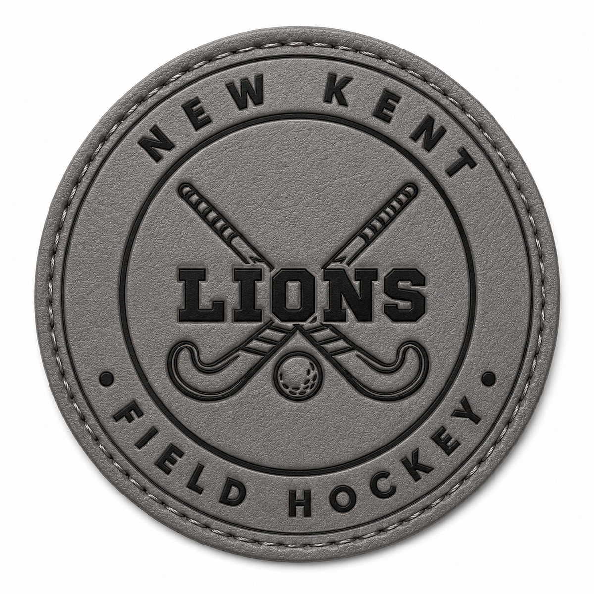 Lions field hockey iron on patch