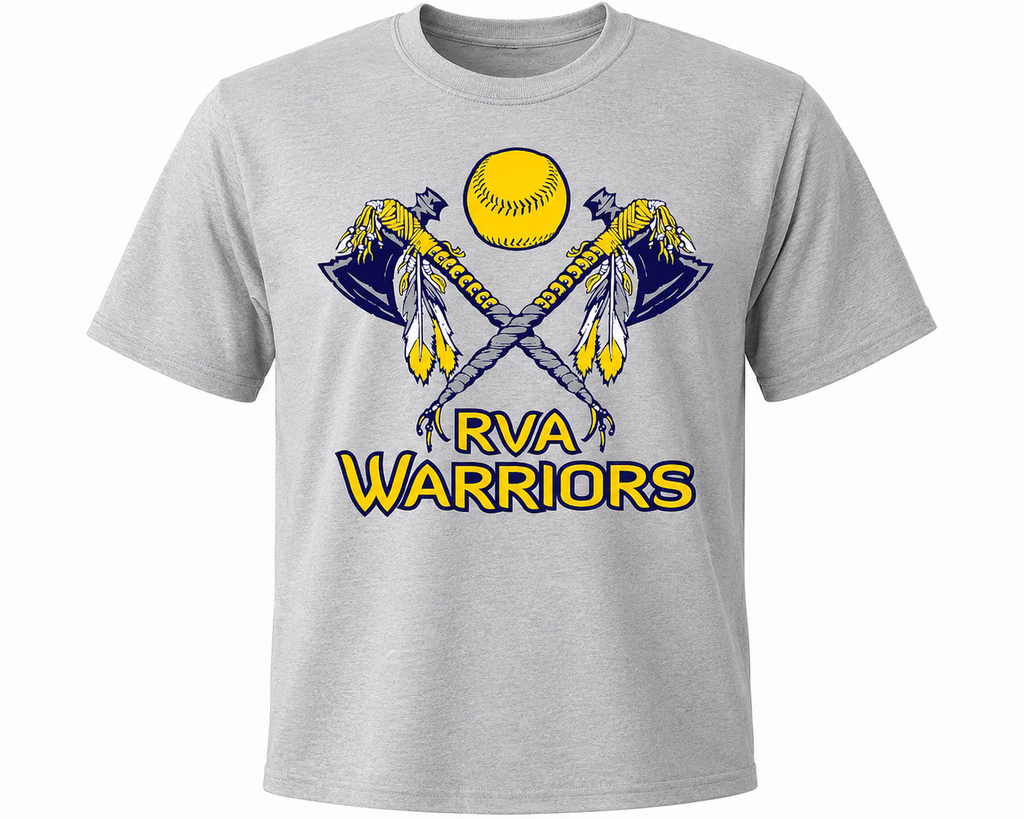 Warriors Softball short sleeve tshirt (design 2)