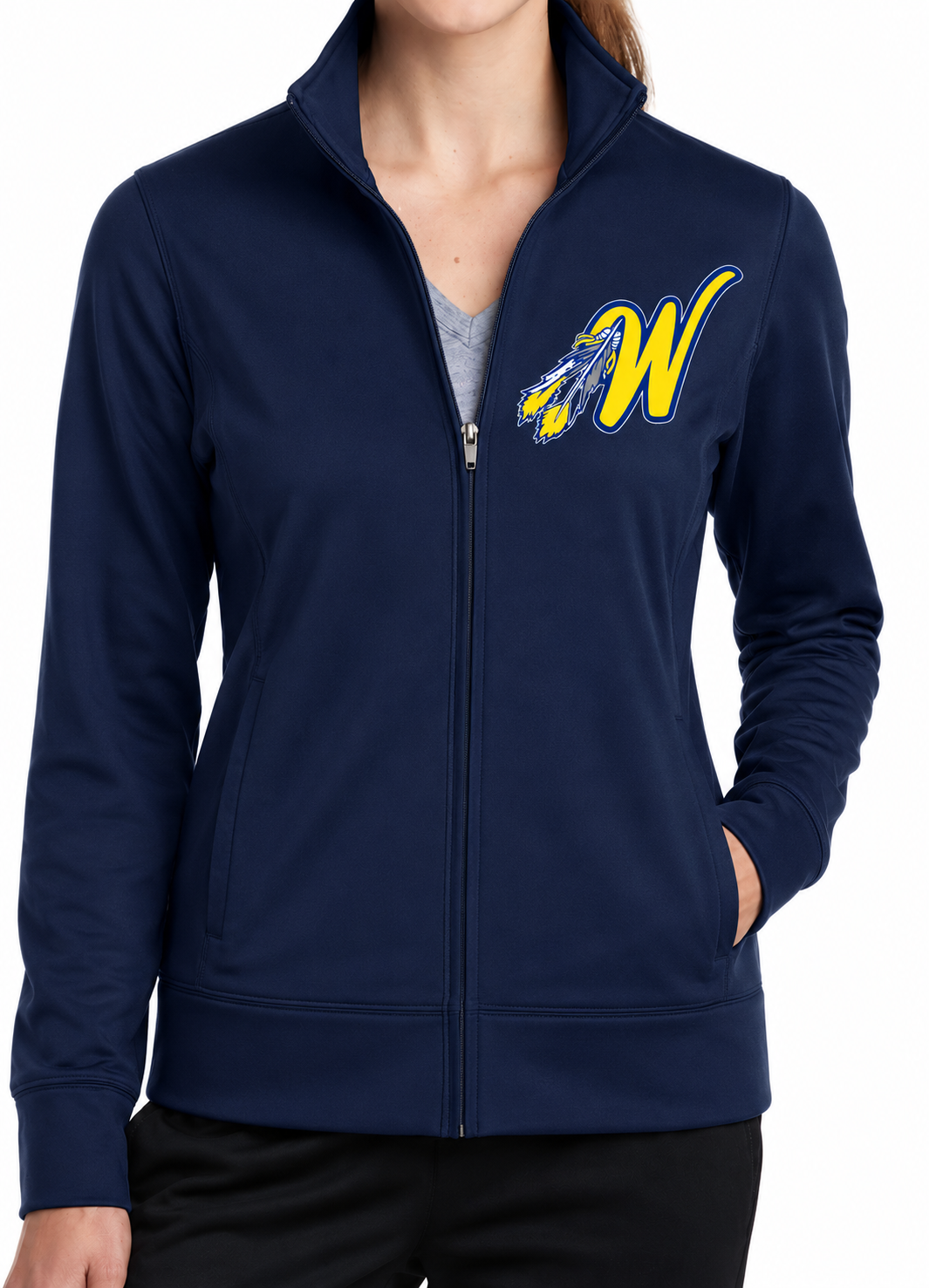 Warriors Softball - women's sportwick zip up jacket