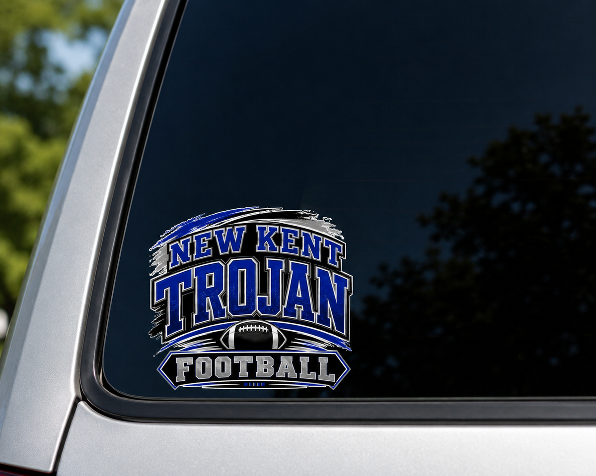 Car Decal - New Kent football