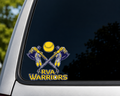 Car Decal - Warriors Tomahawk design 2