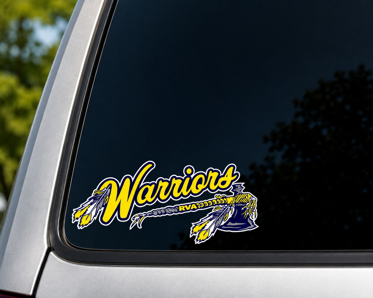 Car Decal - Warriors Tomahawk