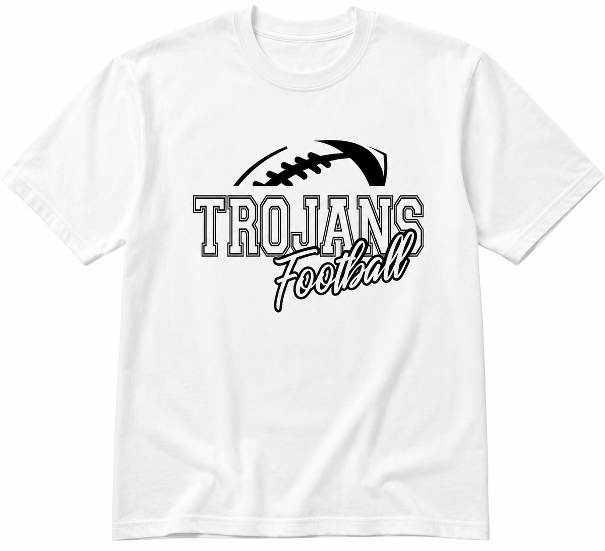Build your own Trojan Football short sleeve shirt