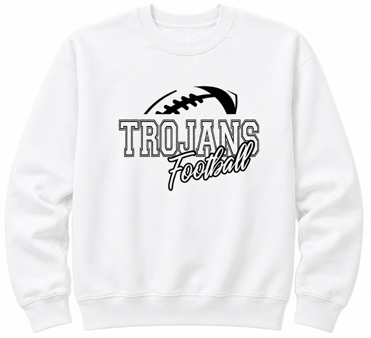 Build your own Trojan football crewneck