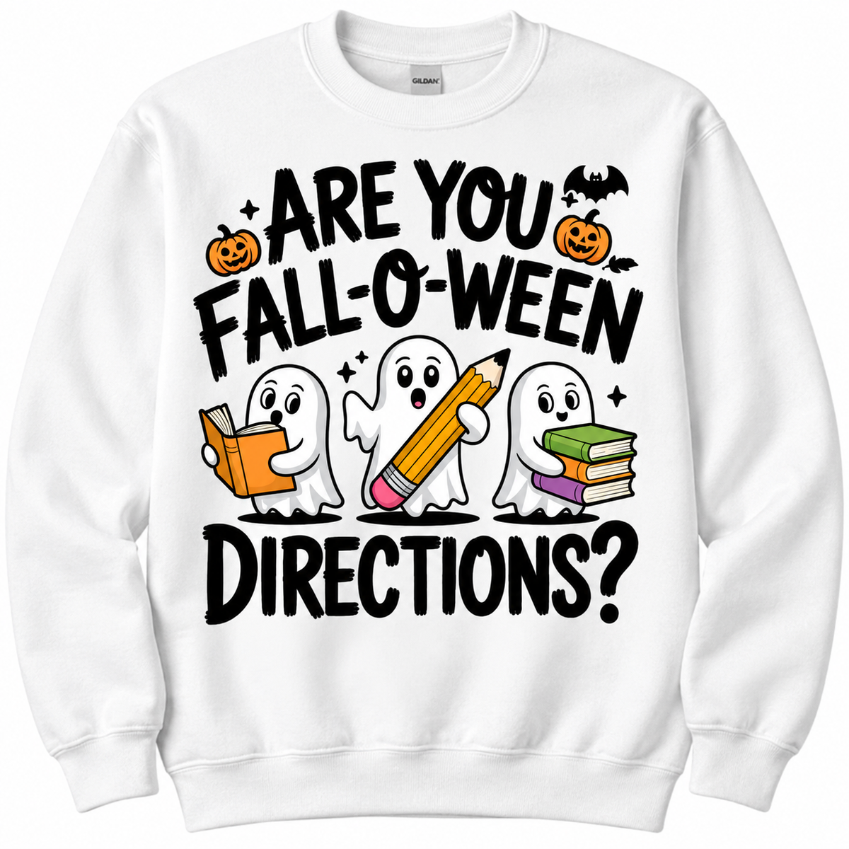 Fall-O-Ween directions long sleeve options