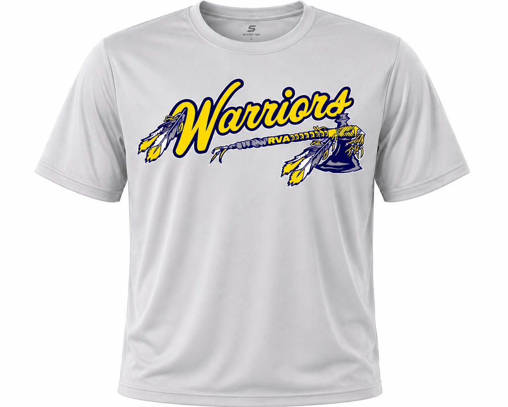 Warriors softball drifit shirt (design 1)