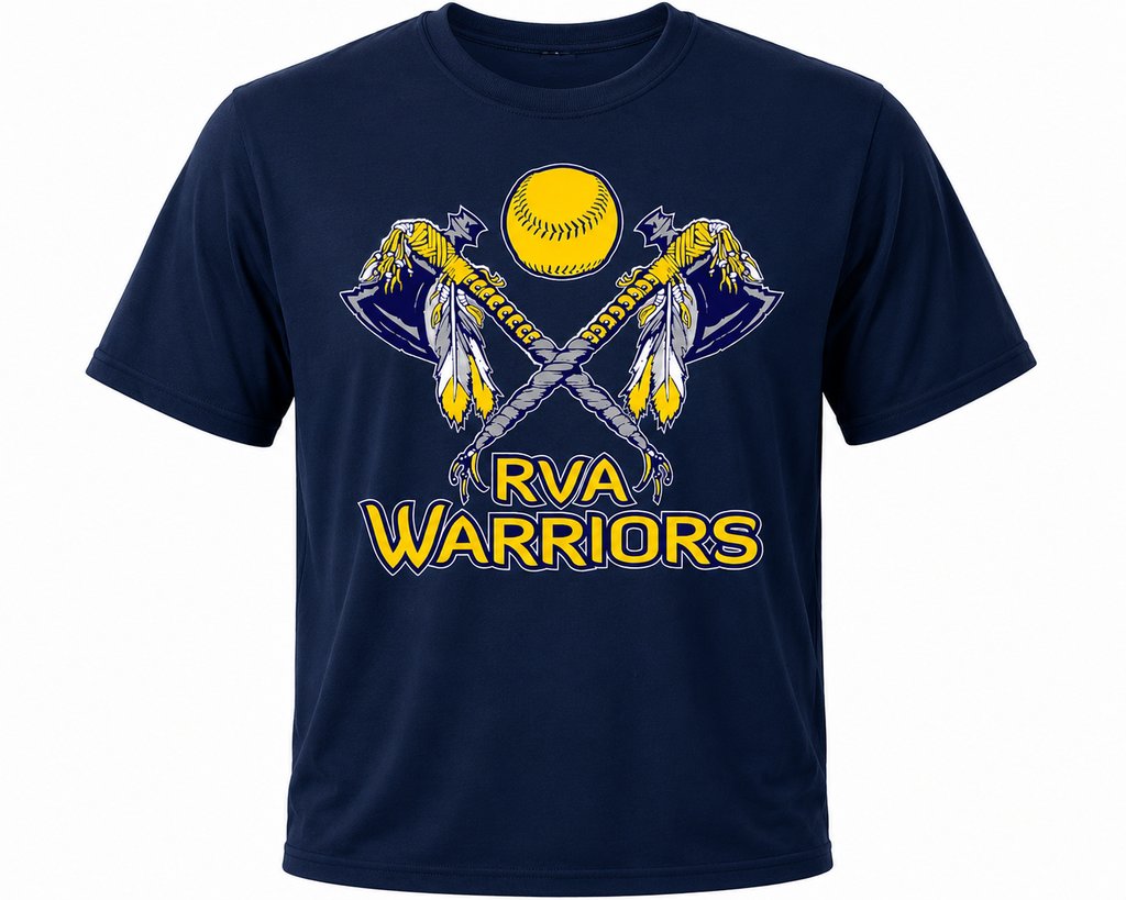 Warriors Softball short sleeve tshirt (design 2)