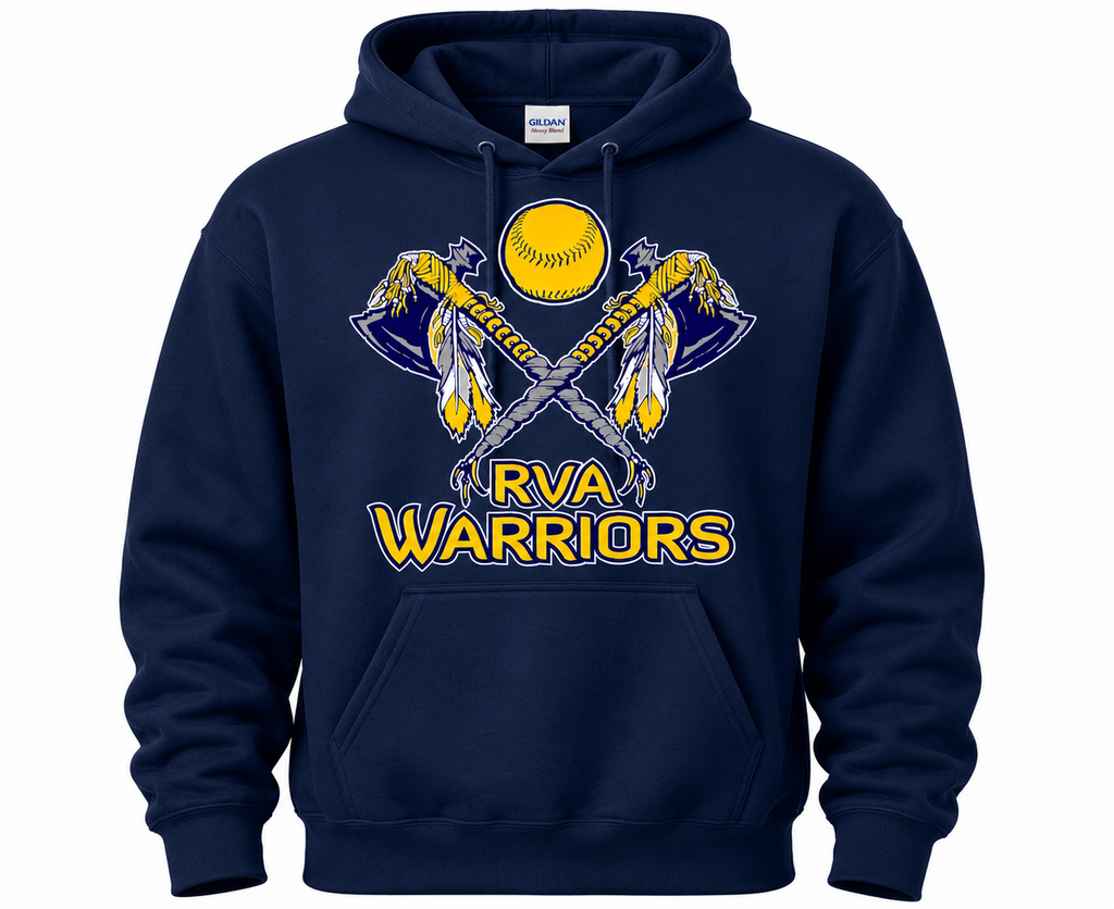 Warrior Softball Hoodie (design 2)