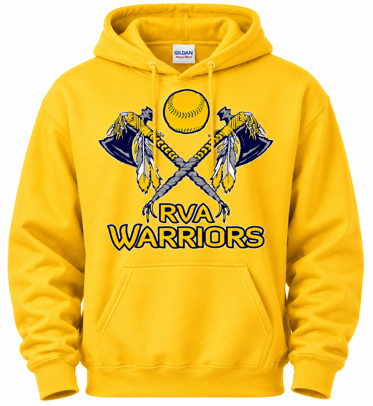 Warrior Softball Hoodie (design 2)