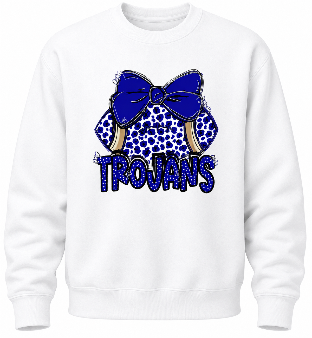 Football Bow crewneck sweatshirt