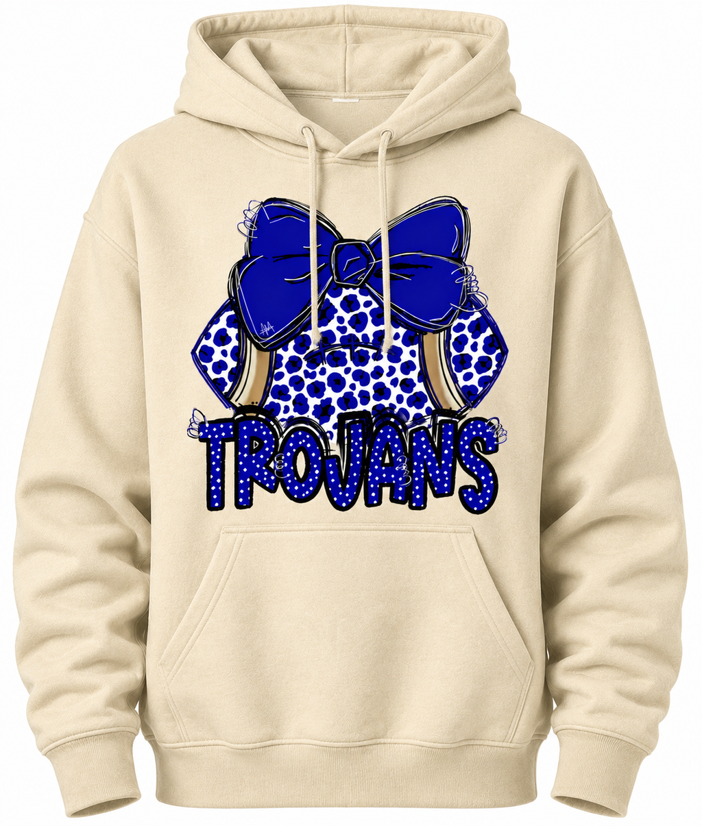 Football with Bow hoodie