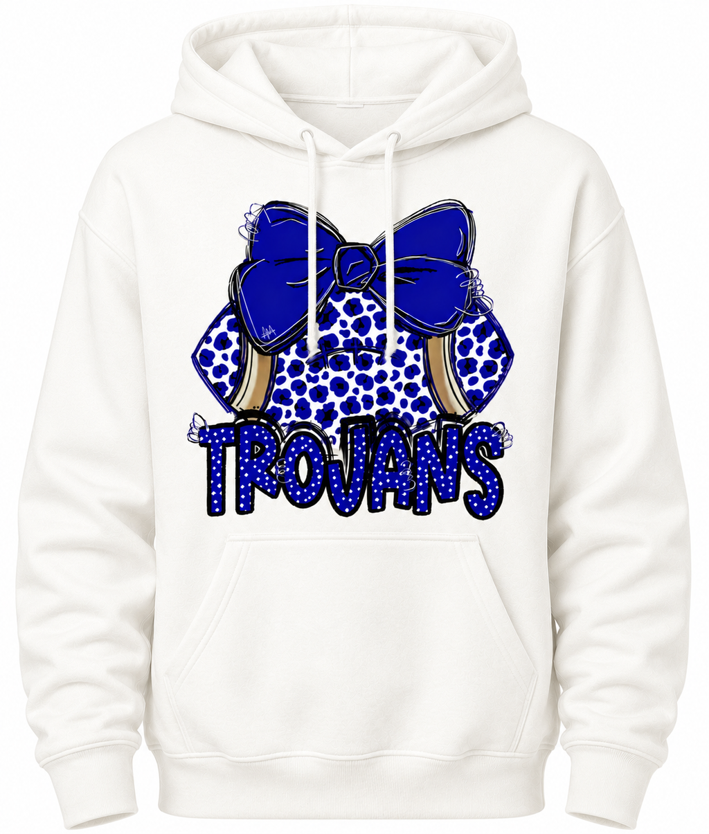 Football with Bow hoodie