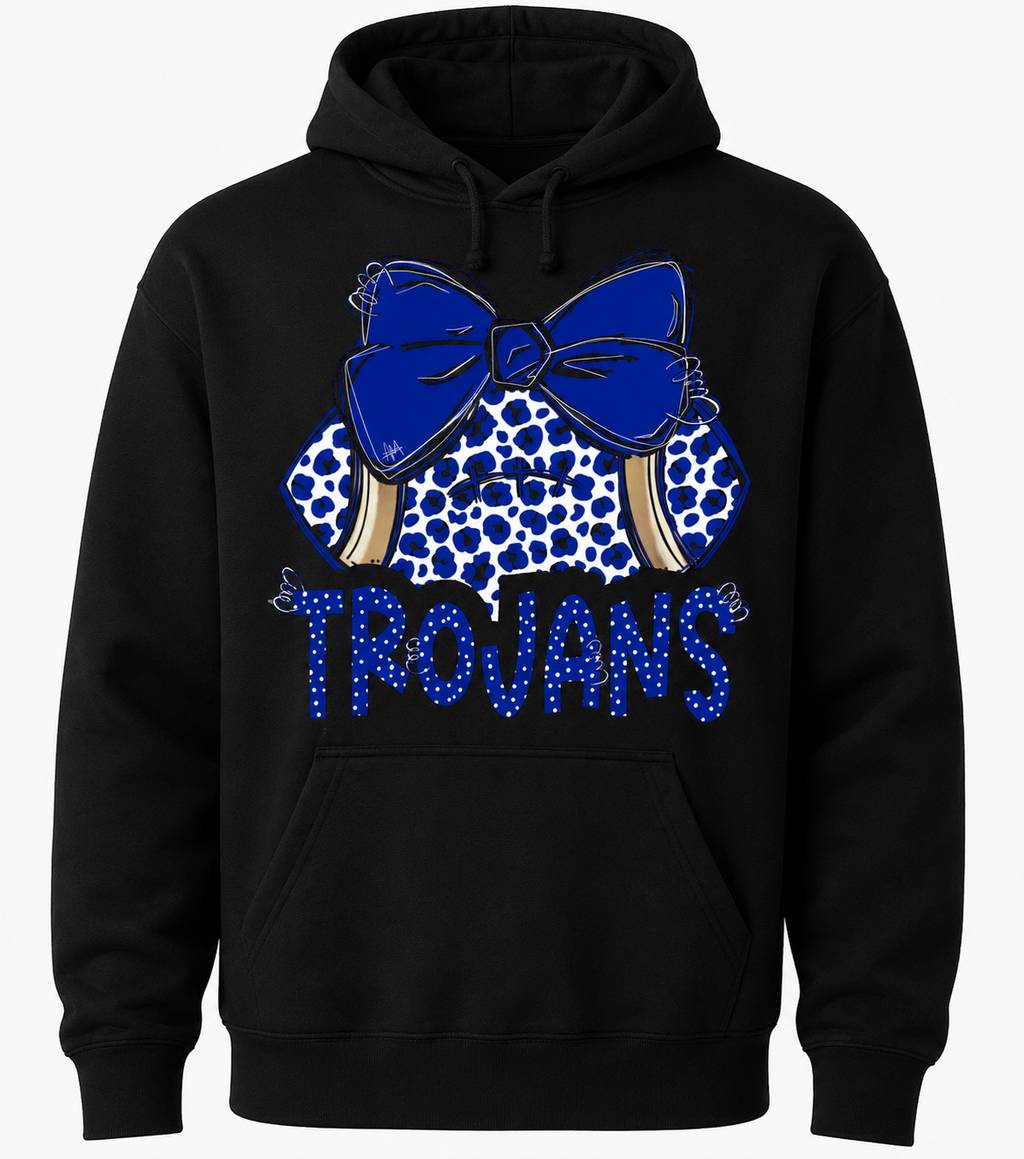 Football with Bow hoodie