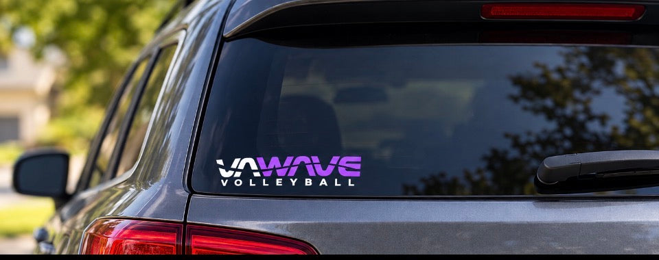 VA Wave car decal