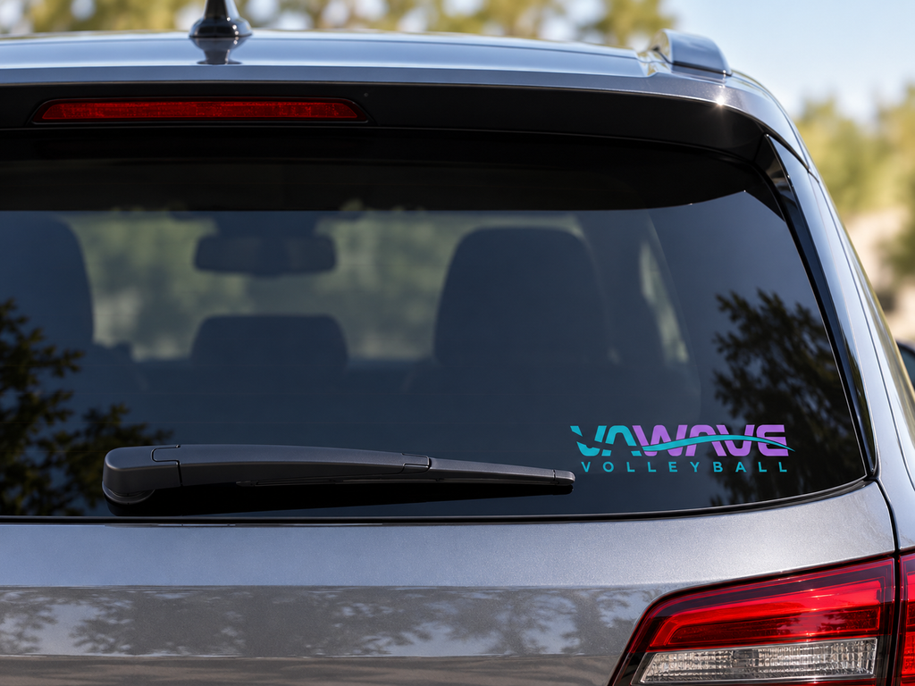 VA Wave car decal