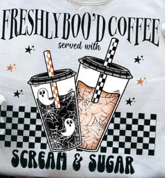 Freshly Booed Coffee long sleeve options